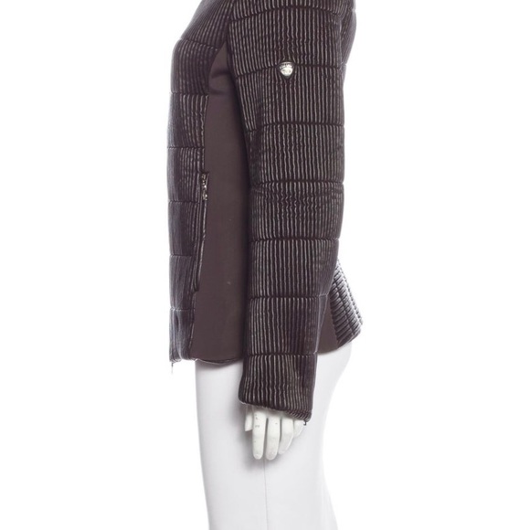 Vegan leather neoprene-paneled Jacket - Picture 2 of 3